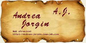 Andrea Jorgin vizit kartica